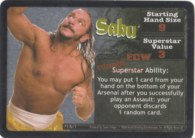 Sabu Superstar Card